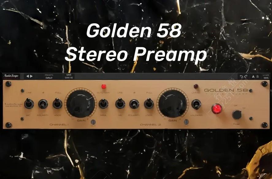 Kiive Audio Audioscape Golden 58 Preamp 电子管话放 饱和器