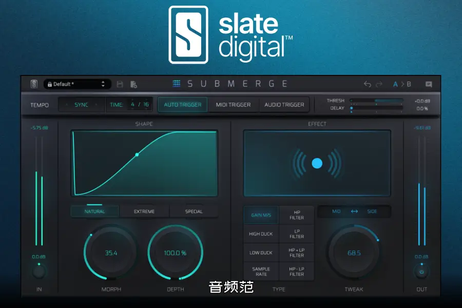 板岩自动侧链-Slate Digital Submerge WIN/MAC