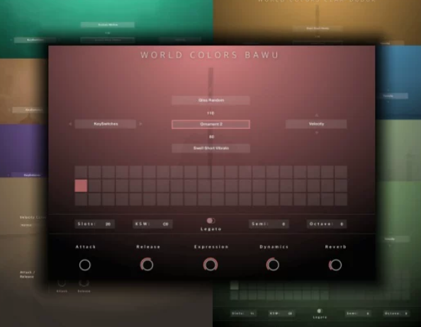 World Colors民乐21套 音源二胡古筝古琴唢呐琵琶箫笛杨琴-Xmusix 行音悦