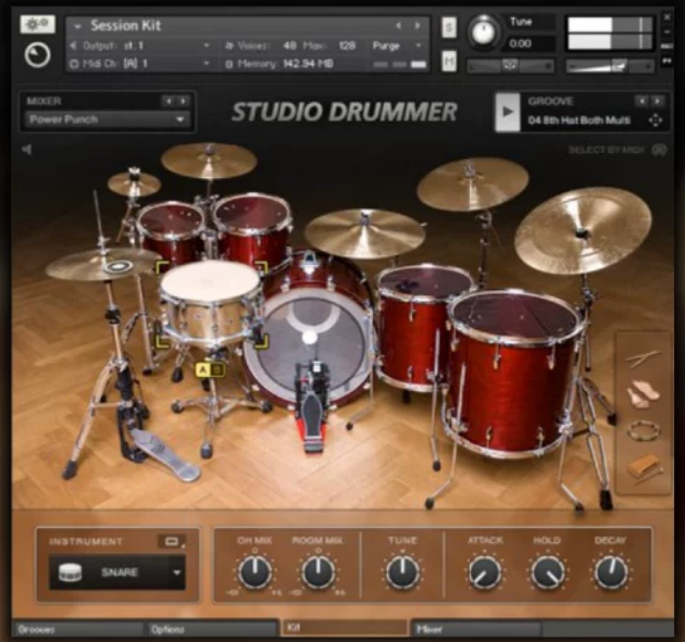 Studio Drummer 打击乐音源 流行鼓 必备-Xmusix 行音悦