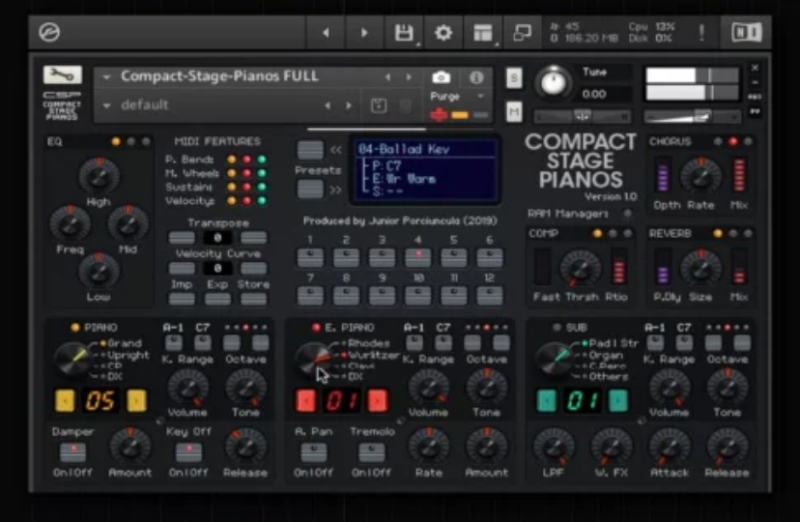 雅马哈CP88舞台钢琴音源软件 Kontakt-Xmusix 行音悦