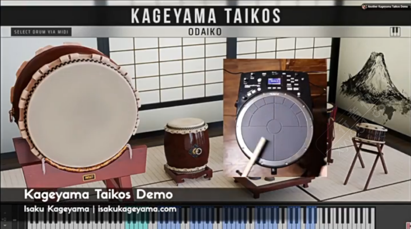 Kageyama Taikos 日式太鼓独奏音源 Kontakt 插件