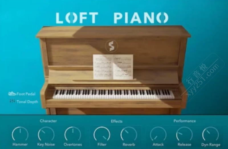 Loft Piano音源 Kontakt Lofi Trap影视配乐钢琴
