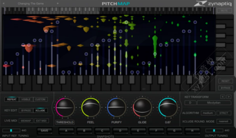 Zynaptiq PitchMap 实时复音高映射修 直播修音 安装教程 WIN/MAC-行音悦 - XYY