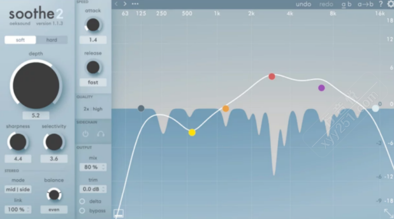 Oeksound Soothe2 人声修音神器 智能去刺音插件