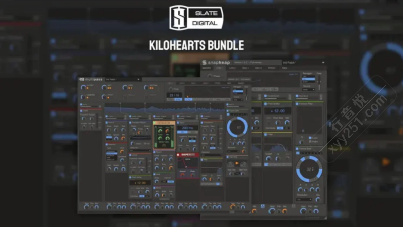 KiloHearts Slate Ultimate混音插件 模块化音源 设计套装 WIN/MAC-行音悦 - XYY