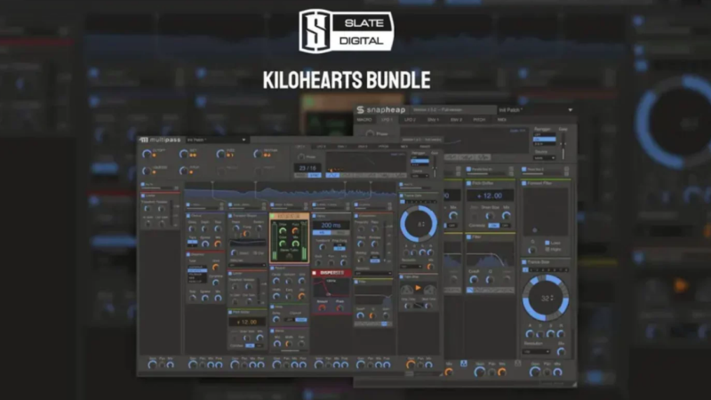KiloHearts Slate Ultimate混音插件 模块化音源 设计套装 WIN/MAC-Xmusix 行音悦
