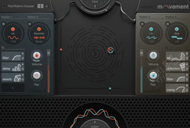 Output Movement动态节奏效果器 声音设计神器