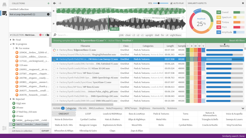 Sononym Sample Browser AI采样智能采样分类管理器 WIN/MAC-Xmusix 行音悦
