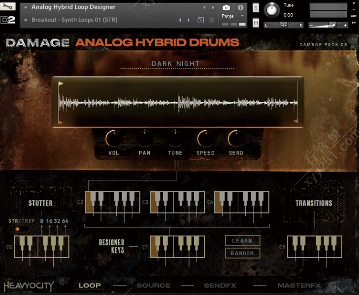 模拟混合重型鼓组音源 Heavyocity Kontakt