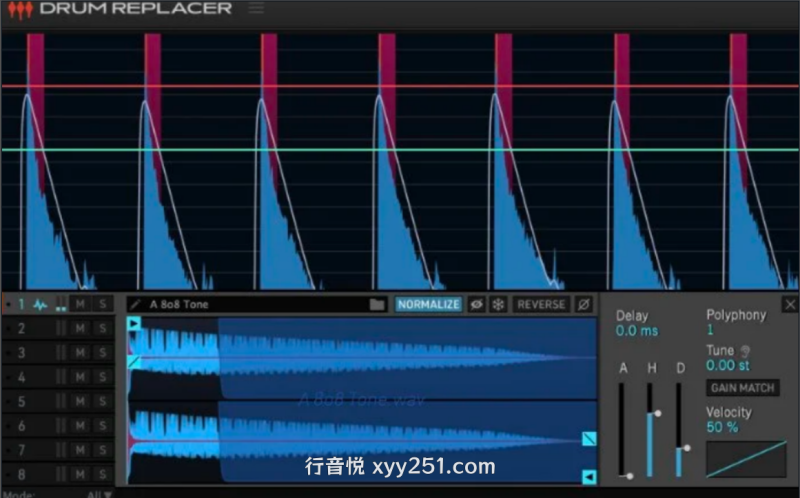 UVI Drum Replacer AI 驱动实时鼓分离 / 替换 / 增强工具 WIN-Xmusix 行音悦