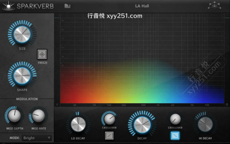UVI SparkVerb 频谱可视化混响插件 极速调参全能算法