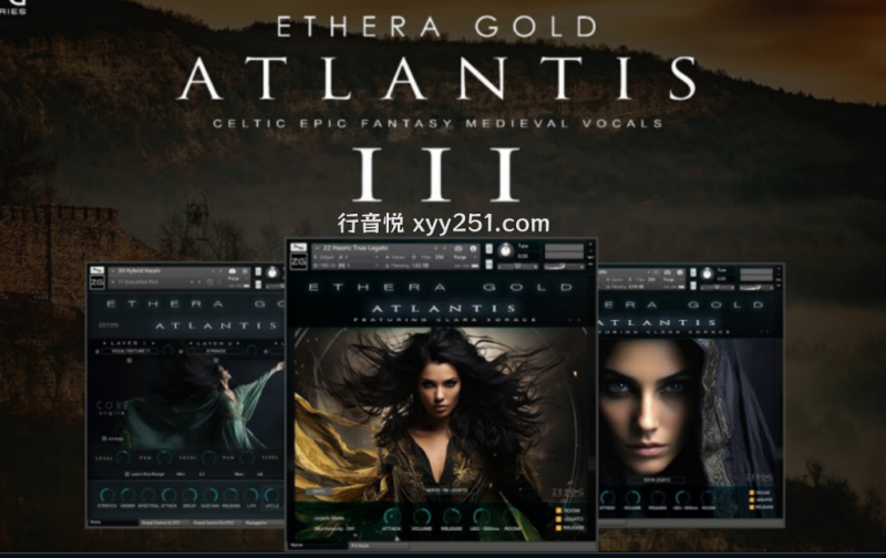 Zero-G Gold Atlantis 凯尔特幻想中世纪女声独唱 Kontkat-Xmusix 行音悦