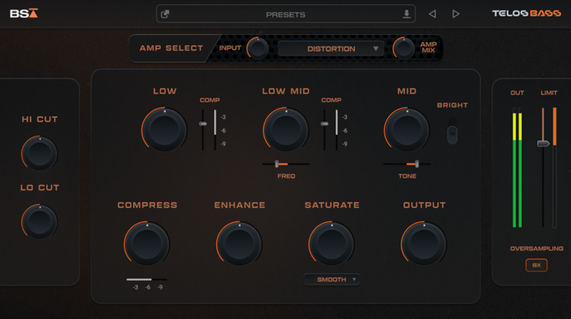 Black Salt Audio Telos Bass AI贝斯塑形一体化插件 WIN/MAC-Xmusix 行音悦