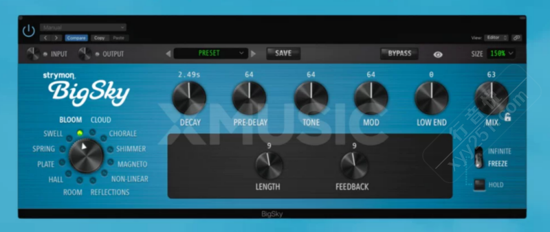 Strymon BigSky混响插件安装教程 吉他效果器音源