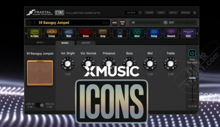 AXE软件版吉他贝斯效果器神器ICONS音源插件