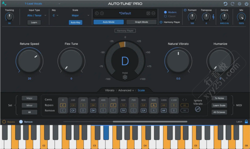 Auto-Tune Pro 11修音插件 一键安装 电音直播神器