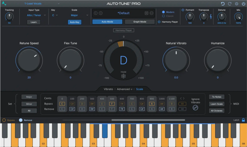Auto-Tune Pro 11修音插件 电音 直播修音 WIN/MAC(独家一键安装)-Xmusix 行音悦
