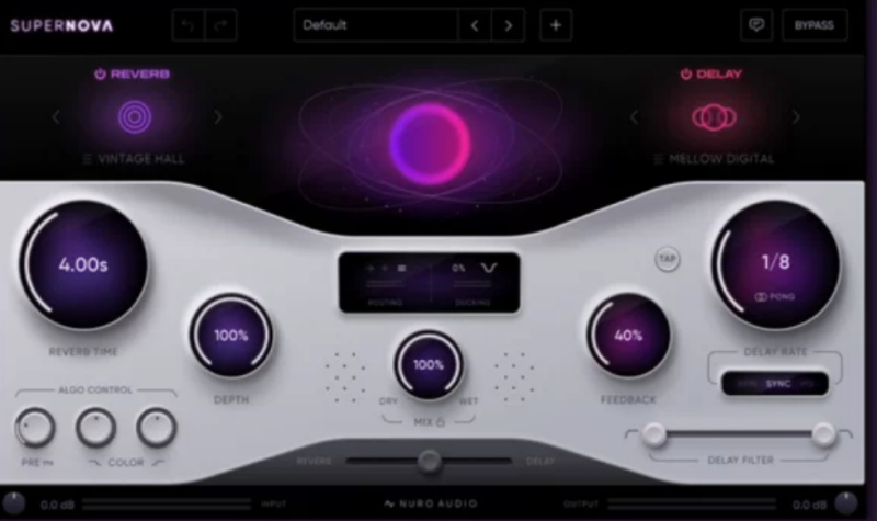 Nuro Audio Supernova混音插件次世代混响延迟 安装教程 WIN/MAC-Xmusix 行音悦