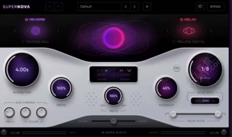 Nuro Audio Supernova混音插件次世代混响延迟安装教程