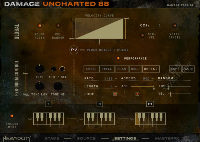 Heavyocity Uncharted 88｜钢琴解构实验打击乐 影视配乐 WIN/MAC-行音悦 - XYY