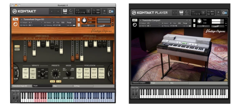 NI Vintage Organs复古风琴 收录5台60-70 年代传奇风琴 Kontakt-Xmusix 行音悦