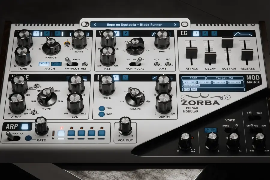 Pulsar Modular Zorba 半模块化复音单音合成器音源插件 WIN/MAC
