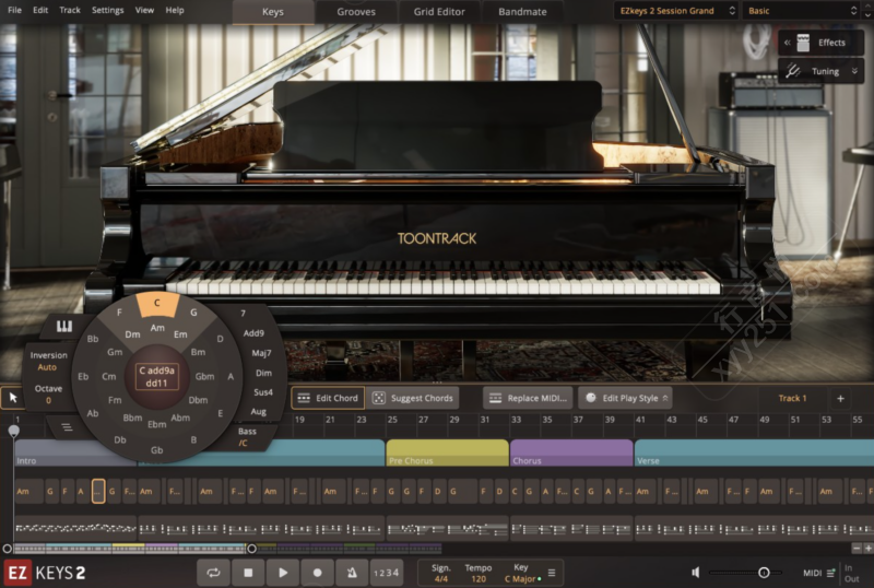 Toontrack EZkeys2 自动钢琴音源 软音源 带安装教程-行音悦 - XYY