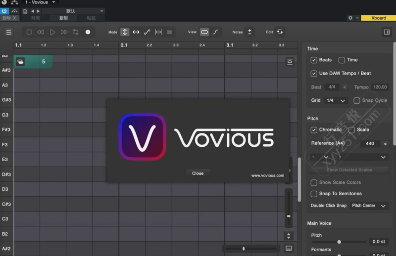 Vovious AI修音软件混音制作修音软音源-行音悦 - XYY