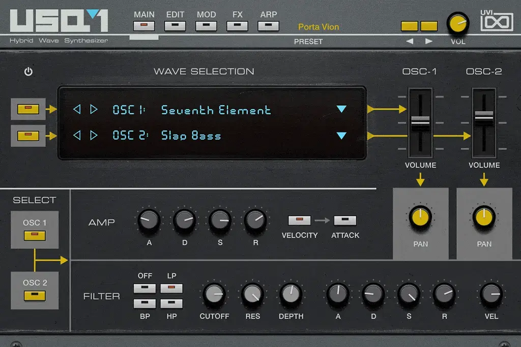 UVI USQ-1 80年代数字模拟合成器-行音悦 - XYY