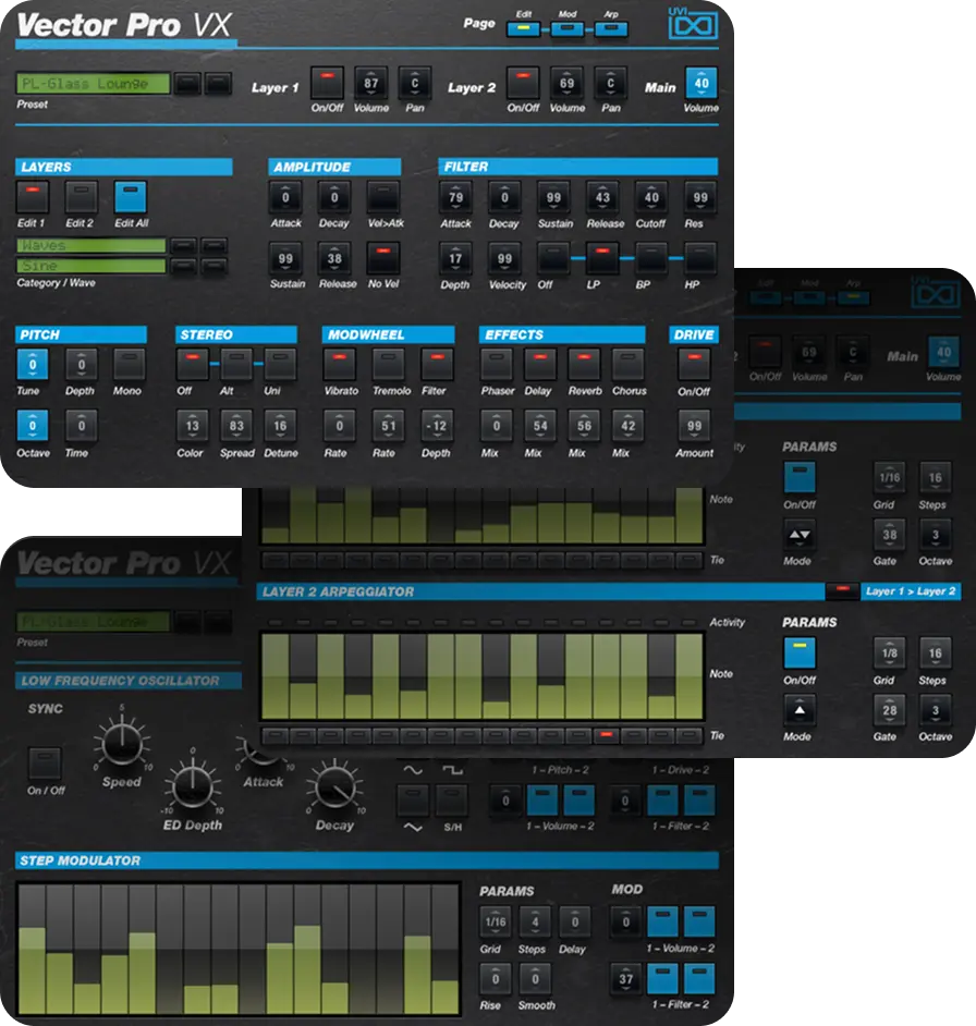 UVI Vector Pro 矢量合成器音源合集-行音悦 - XYY