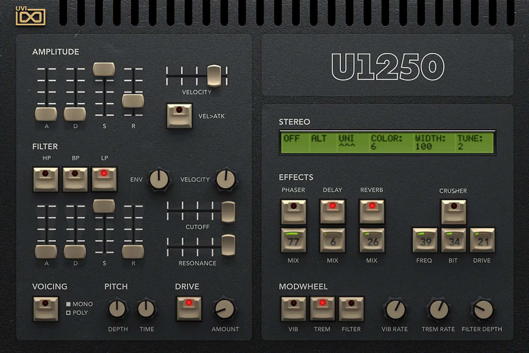 UVI U1250 早期PCM采样合成器