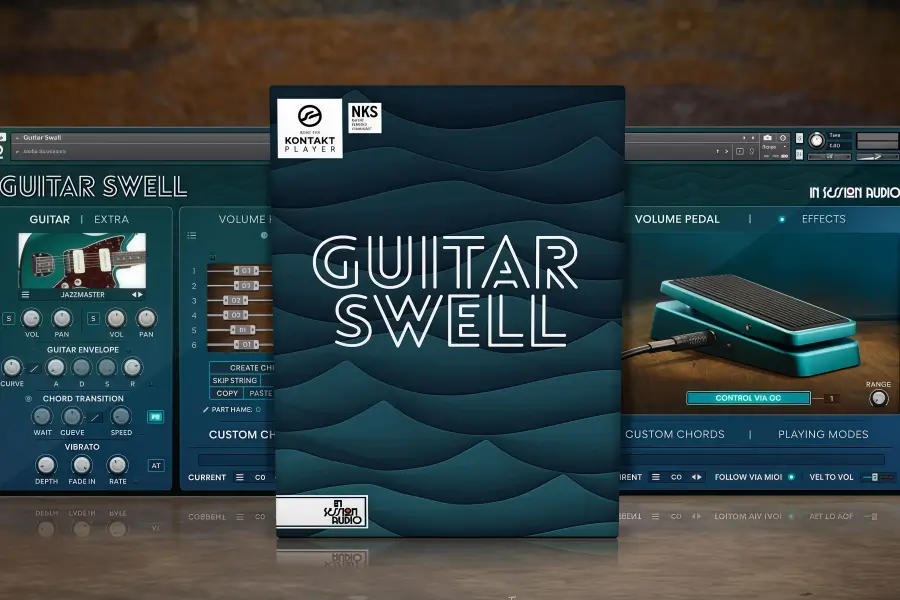 In session Audio Guitar Swell 氛围吉他铺底长音渐变 Kontakt