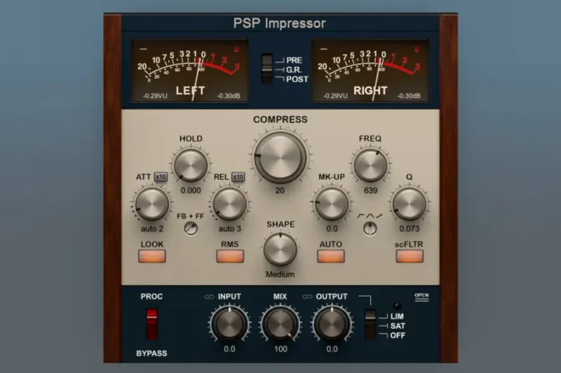 PSPaudioware PSP Impressor 压缩限制器 WIN-行音悦 - XYY