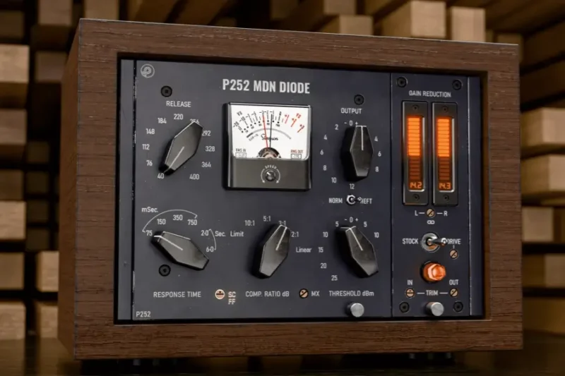 Pulsar Modular P252 MDN Diode 饱和动态处理插件 VST3 / AAX / AU 插件