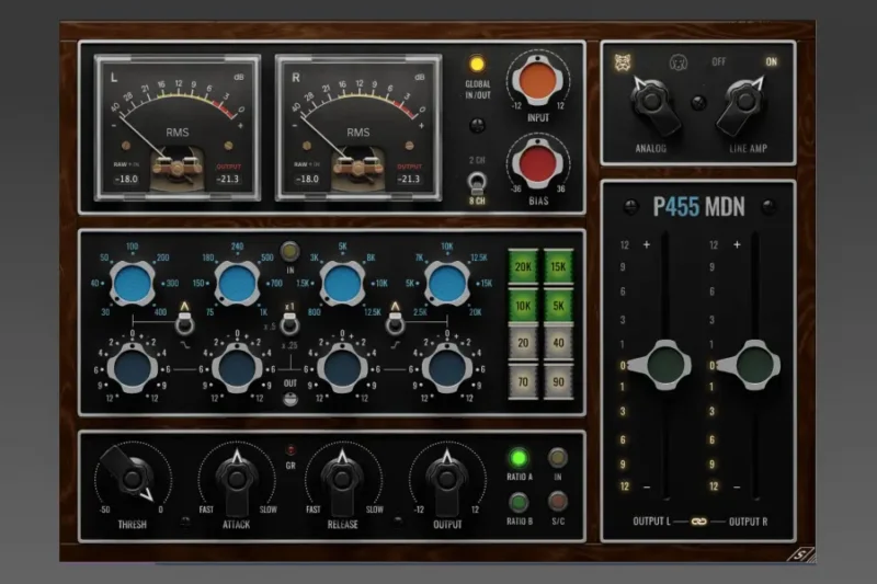 Pulsar Modular P455 MDN Sidecar 母带总线插件 VST3 / AAX / AU 插件