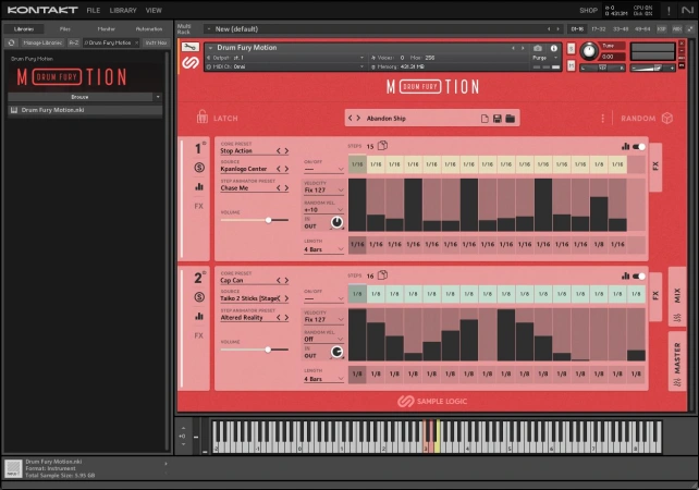 Sample Logic Drum Fury Motion 动态打击乐音源 KONTAKT