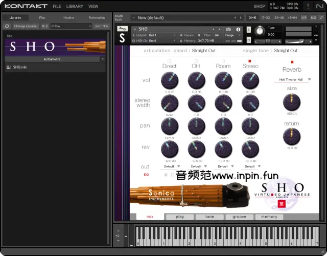 日本笙-Sonica Instruments SHO KONTAKT WIN/MAC