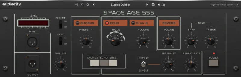 Audiority Space Age 555 复古磁带合唱回声 (WIN)-行音悦 - XYY