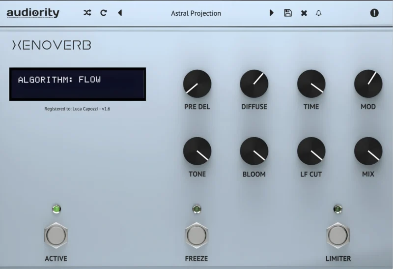 Audiority XenoVerb 创意多算法混响 (WIN/MAC)-行音悦 - XYY