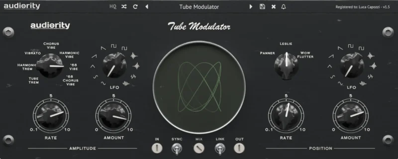 Audiority Tube Modulator 复古调制效果器 (WIN/MAC)-行音悦 - XYY