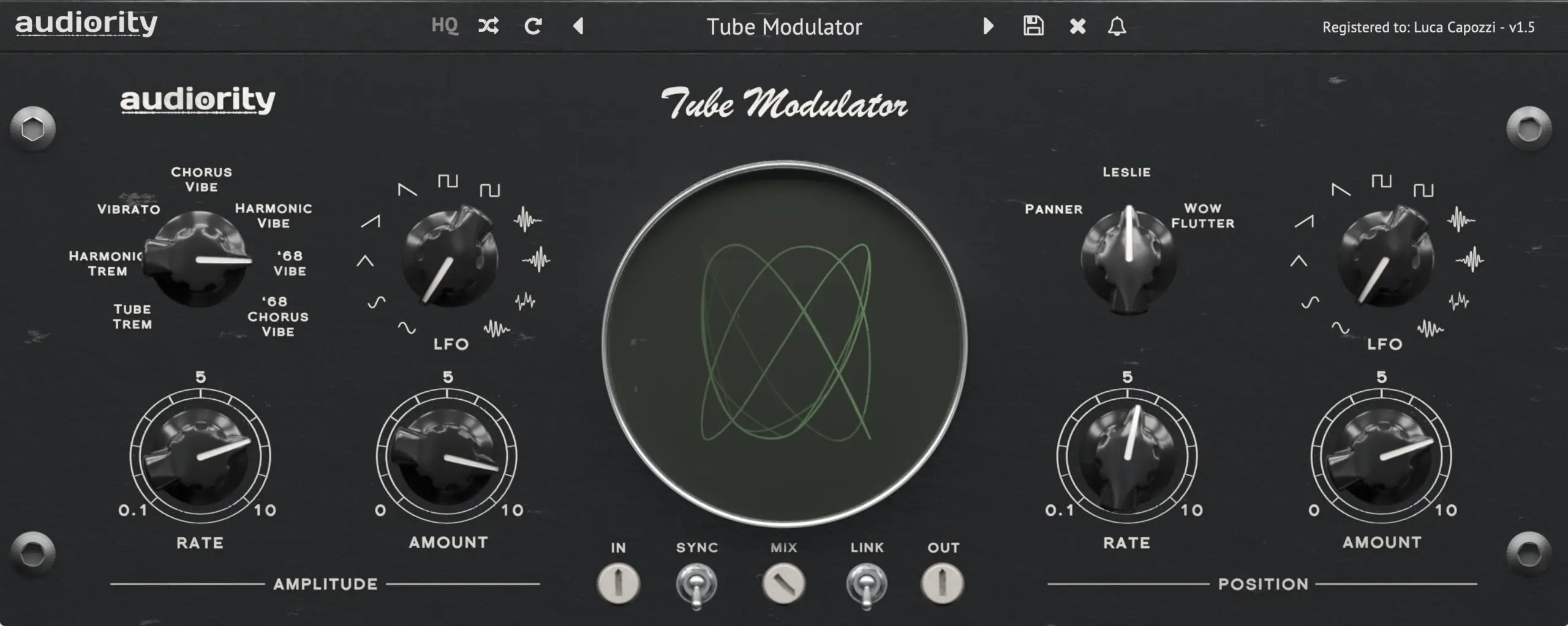 Audiority Tube Modulator 复古调制效果器 (WIN/MAC)