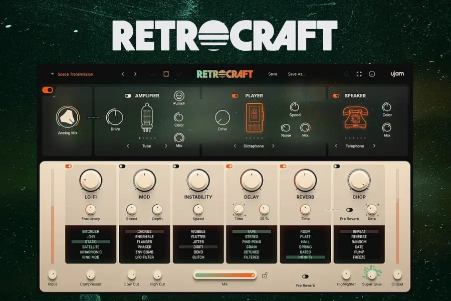uJAM RETROCRAFT 复古染色插件WIN/MAC